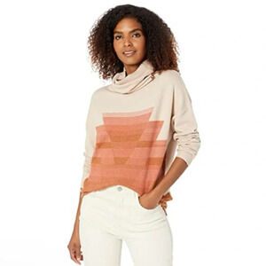 NWT Prana Frosted Pine Turtleneck Sweater Soft Cozy Coral Doverail